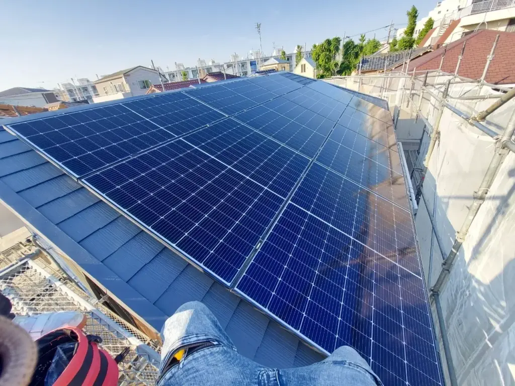 太陽光発電パネル3_節電プロ_太陽光パネル_施工風景_写真_2