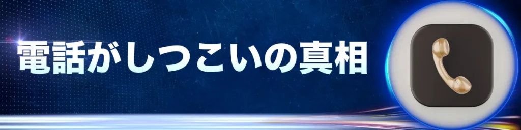 電話がしつこいの真相