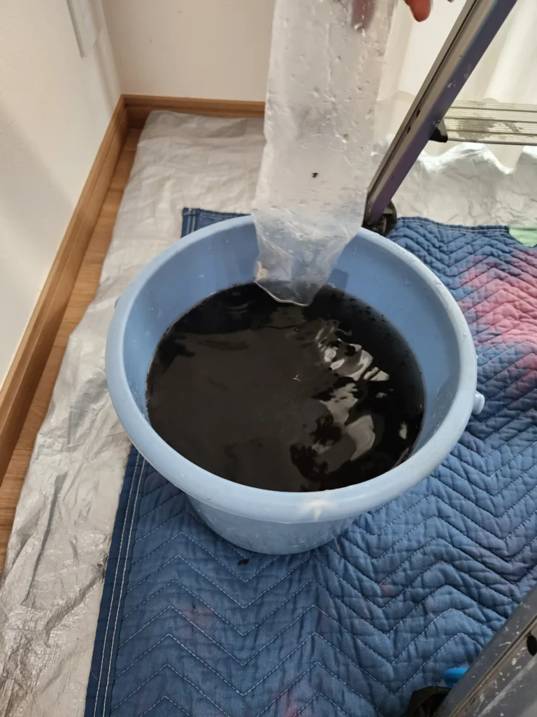 東京ガス_体験談_掃除後の汚水